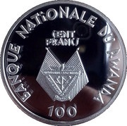 100 Francs Gorilla obverse image