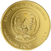 100 Amafaranga Year of the Rooster obverse image