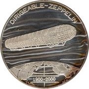1000 Francs CFA Zeppelin, Benin, 2000 reverse image
