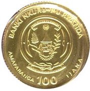 100 Amafaranga Giant panda obverse image