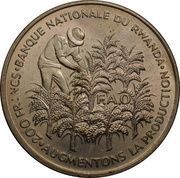 200 Francs Independence; FAO, Rwanda, 1972 reverse image