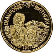 200 Amafaranga Dian Fossey, Rwanda, 2007 reverse image
