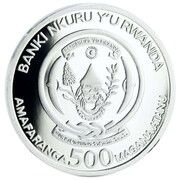 500 Amafaranga East African Railway obverse image