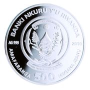 500 Amafaranga Green sea turtle obverse image
