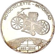 1000 Francs CFA Motocyclette - Motorrad, Benin, 2000 reverse image