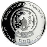 500 Amafaranga Leopard obverse image