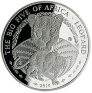 500 Amafaranga Leopard, Rwanda, 2010 reverse image
