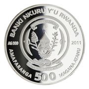 500 Amafaranga Russian blue obverse image
