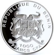 1000 Francs CFA Leif Ericson obverse image