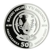 500 Amafaranga Year of the Horse; harmony obverse image