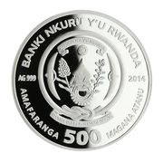 500 Amafaranga Year of the Horse; wealth obverse image
