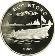 1000 Francs CFA Il Bucintoro, Benin, 2001 reverse image
