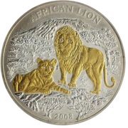 1000 Amafaranga Lion, Rwanda, 2008 reverse image