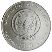 1000 Amafaranga Gorilla obverse image