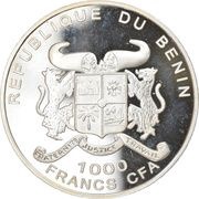 1000 Francs CFA German Football Champion of the World 1974 in Munich obverse image