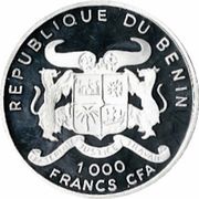 1000 Francs CFA Lockheed Orion obverse image