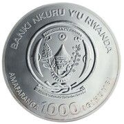 1000 Amafaranga Year of the Ox obverse image