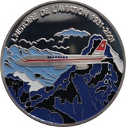 1000 Francs CFA Convair 990 Coronado, Benin, 2002 reverse image