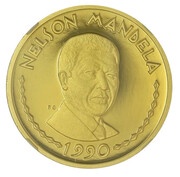 5000 Francs Nelson Mandela, Rwanda, 1990 reverse image