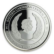 2 Dollars - Elizabeth II Brown Pelican; Colourised obverse image