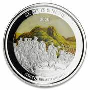 2 Dollars - Elizabeth II Brimstone Hill; Colourised reverse image