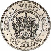 10 Dollars - Elizabeth II Royal Visit obverse image