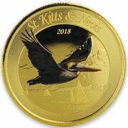 10 Dollars - Elizabeth II Brown Pelican; Colourised reverse image