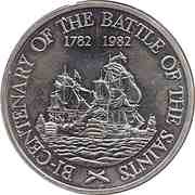 20 Dollars - Elizabeth II Battle of the Saints reverse image