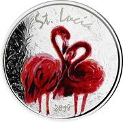 2 Dollars - Elizabeth II Pink Flamingos; Colourized reverse image