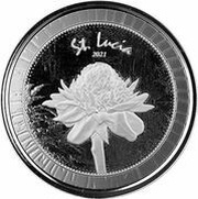 2 Dollars - Elizabeth II Torch Ginger Lily reverse image