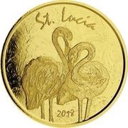 10 Dollars - Elizabeth II Pink Flamingos reverse image