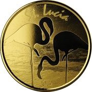 10 Dollars - Elizabeth II Pink Flamingos reverse image