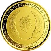 10 Dollars - Elizabeth II Whiptail Lizard; Colourized obverse image