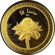 10 Dollars - Elizabeth II Torch Ginger Lily reverse image