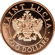 500 Dollars - Elizabeth II Papal Visit obverse image