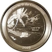 2 Dollars - Elizabeth II Seaplane reverse image