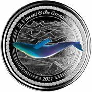 2 Dollars - Elizabeth II Humpback Whale; Colourized reverse image