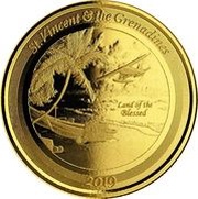 10 Dollars - Elizabeth II Seaplane, Saint Vincent and the Grenadines, 2019 reverse image