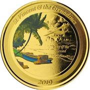 10 Dollars - Elizabeth II Seaplane; Colourized, Saint Vincent and the Grenadines, 2019 reverse image