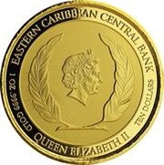 10 Dollars - Elizabeth II Peace and Justice; Colourized obverse image