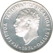 2 Sene - Tanumafili II Silver Proof issue obverse image