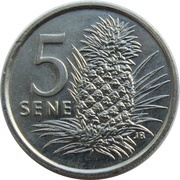 5 Sene - Tanumafili II reverse image