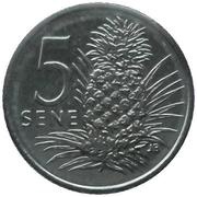 5 Sene - Tanumafili II reverse image