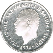 10 Sene - Tanumafili II Silver Proof issue obverse image