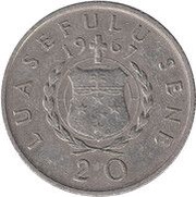 20 Sene - Tanumafili II reverse image