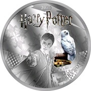 ½ Dollar Harry Potter - Harry Potter and Hedwig reverse image