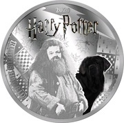 ½ Dollar Harry Potter - Rubeus Hagrid and Fang reverse image