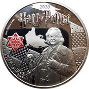 ½ Dollar Harry Potter - Alastor "Mad-Eye" Moody, Samoa, 2020 reverse image