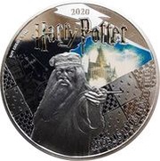 ½ Dollar Harry Potter - Albus Dumbledore, Samoa, 2020 reverse image