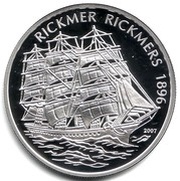1000 Francs CFA Rickmer Rickmers, Benin, 2007 reverse image